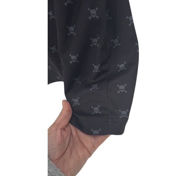 Oakley Mens AOP Skull Golf Tennis Polo Shirt Size XL spring summer performance - Picture 7 of 7